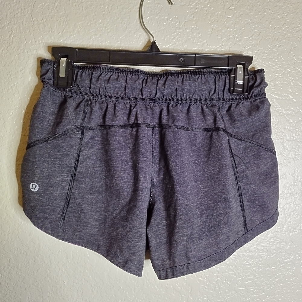 Lululemon Double Time Short 3" Life Lines Polar Pink Black / Heathered Texture 4